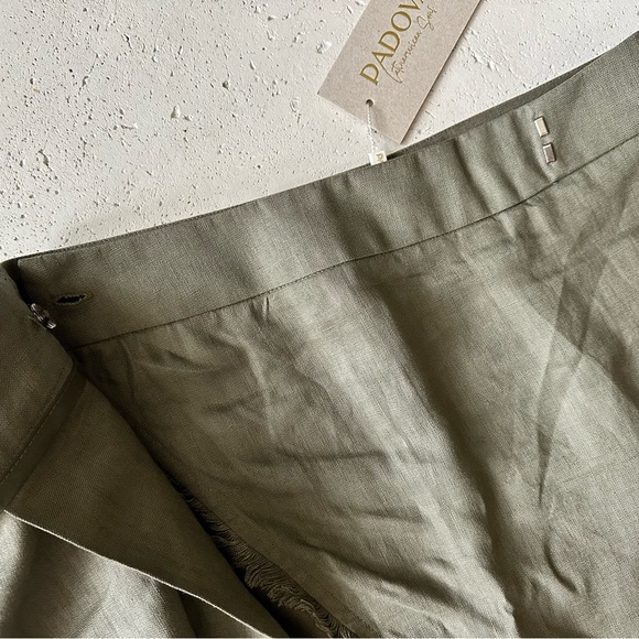 Padova linen skirt lluvia de orquídeas with pockets. size Medium10. Summer skirt - Picture 8 of 16